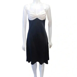 Calvin  Klein Formal Black & White Mini Dress Size 8